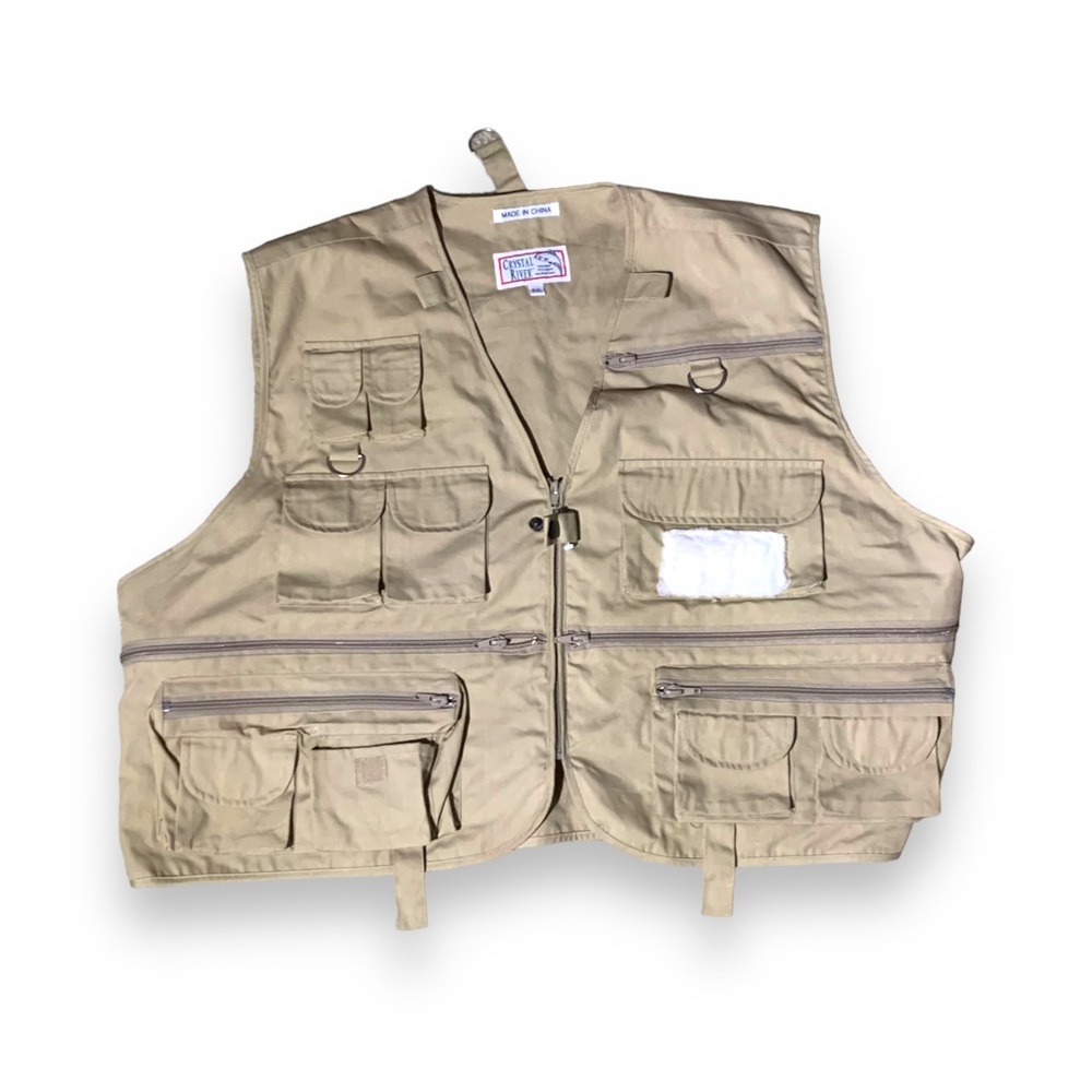 Crystal River Fly Fishing Vest Khaki Fishing Vest Men… Gem